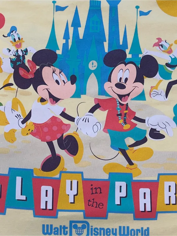 Disney Parks Play in the Park Yellow Pocket T Shirt XS Mickey Mouse Friends EUC - Image 8