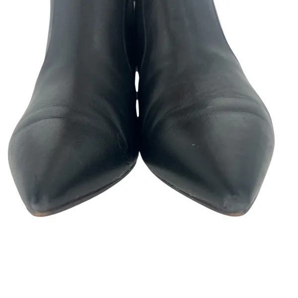 Aquatalia Black Leather Pointed Toe Ankle Boots‎ Size 7.5 - Image 7