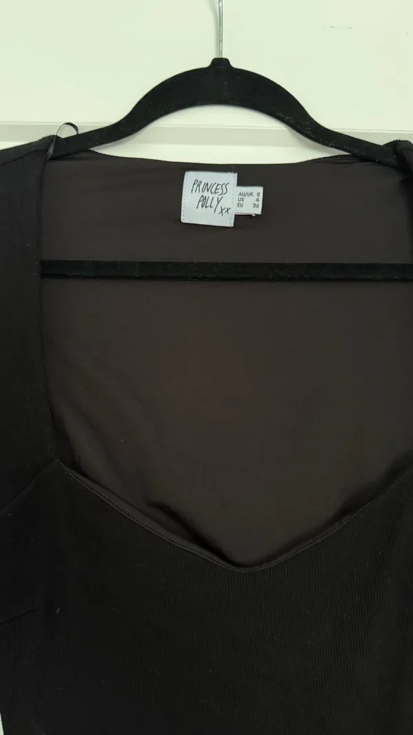 Princess Polly Long Sleeve Mini Black Dress Cut-Out - Image 5