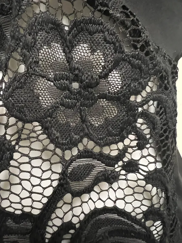 Nasty Gal Black Body Party Lace Plunging V Bodysuit - Image 8