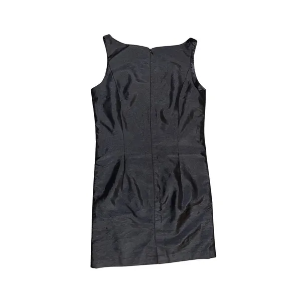 Women Black Evening Sequin sleeveless high round collar dress Prom Wedding Party - Image 2
