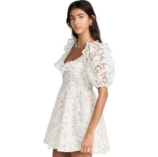 For Love & Lemons For Love and Lemons Women's Magnolia Mini Dress Size Medium - Image 2