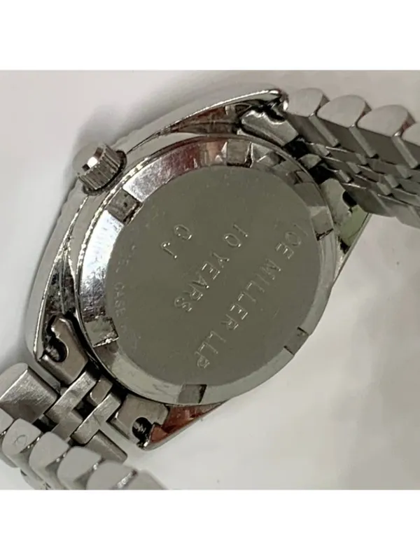 Silver tone Windsor women's dress classic watch date mop dial 23mm round running - Image 7
