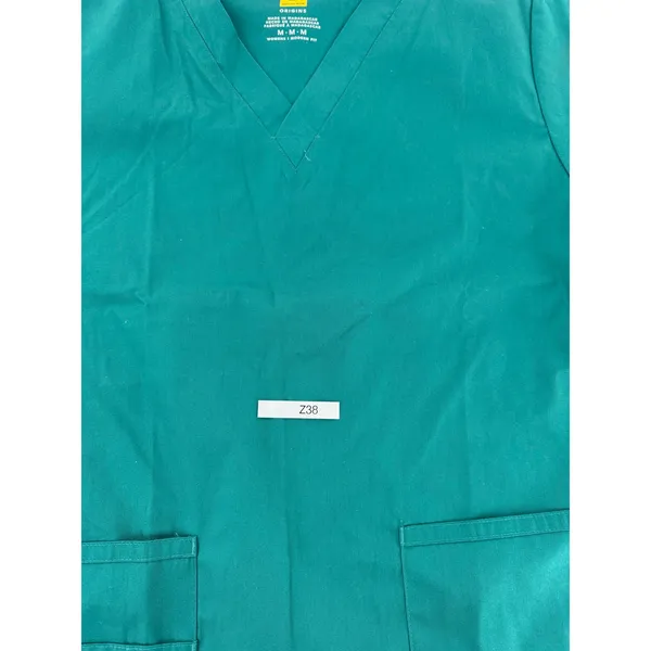WonderWink Origins Women’s Medium Teal Scrub Top Modern Fit V Neck Medical Nurse - Image 11