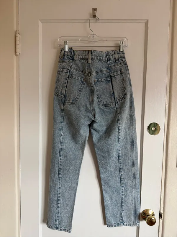 Revice Light Blue High-Rise Straight Leg Jeans - Image 3