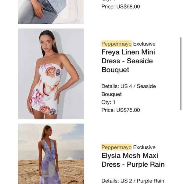 Strapless mini dress  - Image 4