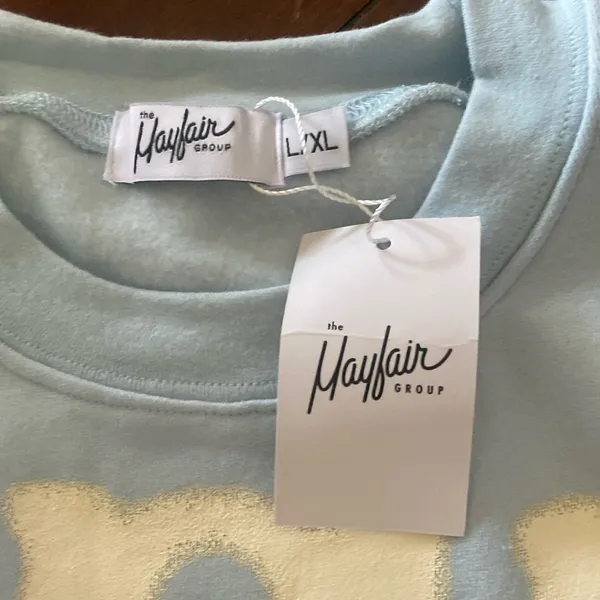 Mayfair Light Blue Sweatshirt Size L - Image 3