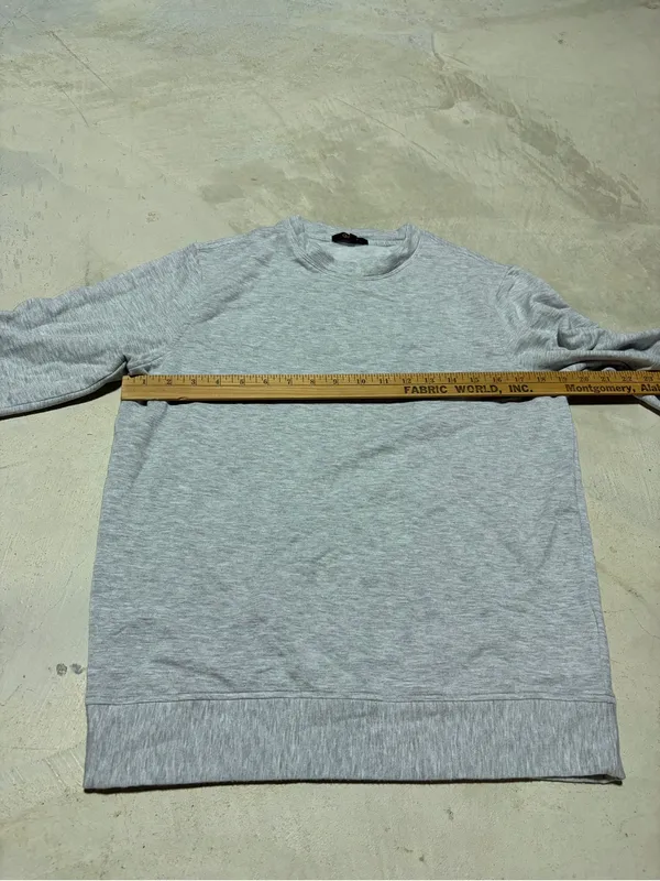 Quince supersoft fleece Heather Grey Crewneck small - Image 4