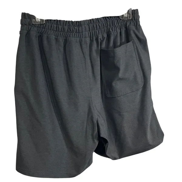 Outdoor Voices Gray Elastic Waist Drawstring Shorts S 86% Polyester 14% Spandex - Image 2