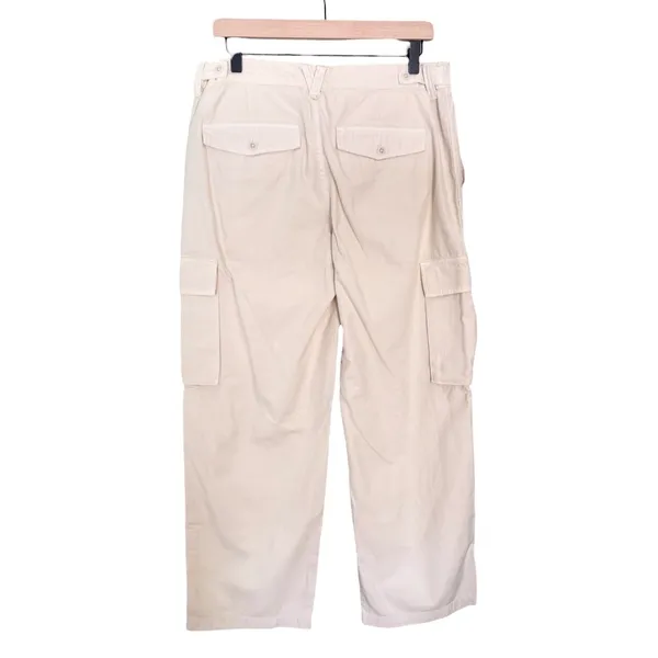 NWT Madewell Garment Dyed Low Slung Straight Cargo Pants Vintage Linen Beige 29 - Image 6