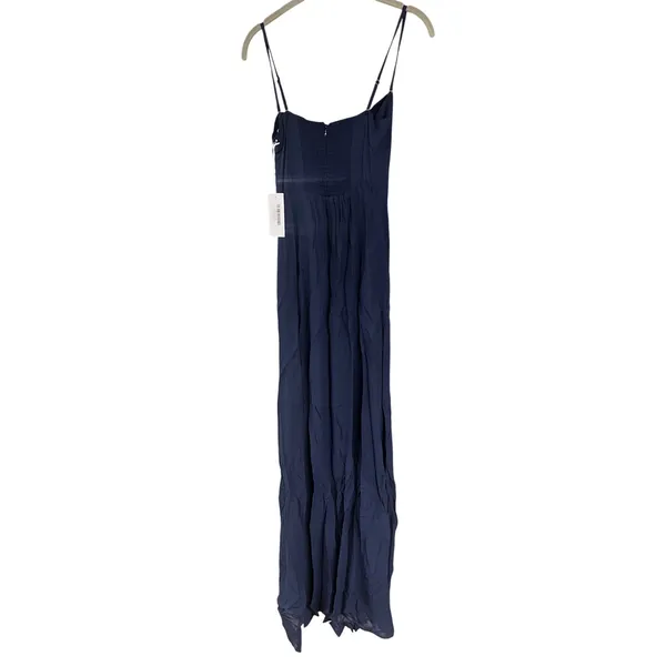 NWT Reformation Ingrid Navy Blue Maxi Dress Size 0 - Image 8