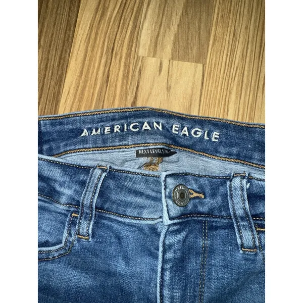 American Eagle Women's 2 Jeans Blue Jegging‎ Next Level Stretch - Image 2