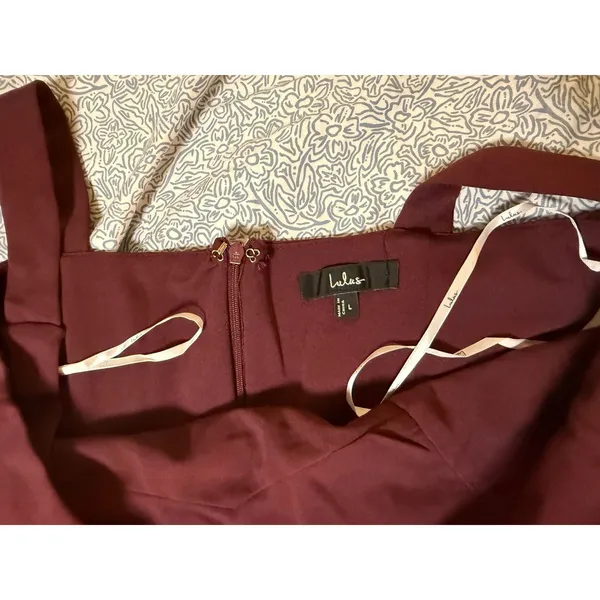 NWOT Lulus Large Vibrant Allure Plum Square Neck Sleeveless Bodycon Midi Dress - Image 5