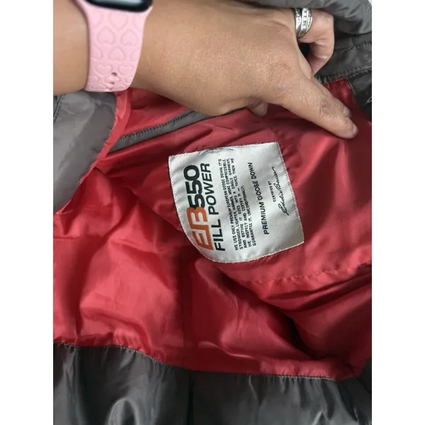 Eddie‎ Bauer Down Puffer Vest Women’s Small Brown Full Zip Outdoors EB550 - Image 9