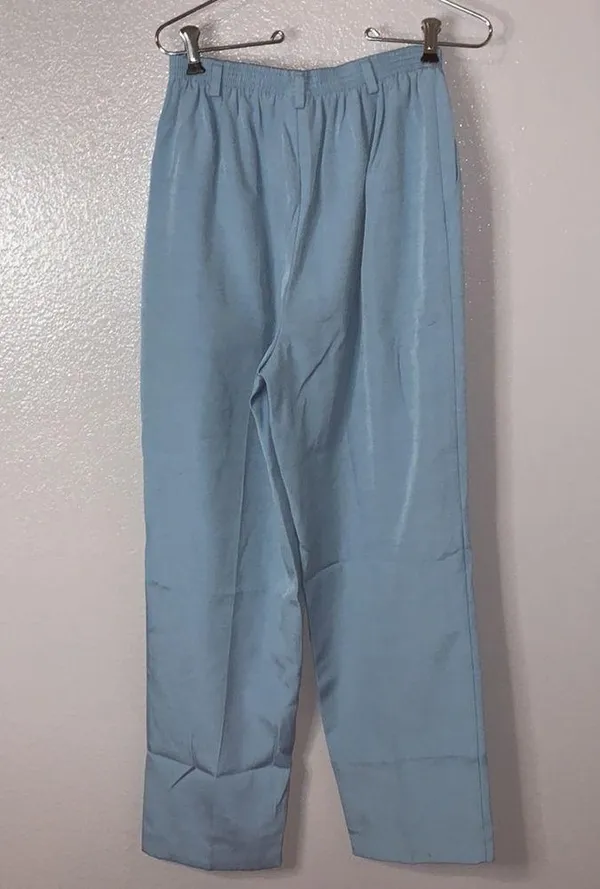 Alfred Dunner vintage light blue pull on casual pants - Image 4