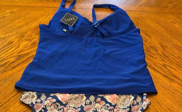 ZAFUL Tankini Twist Front Tummy Control High Waisted Bikini Sets nwt - Image 9