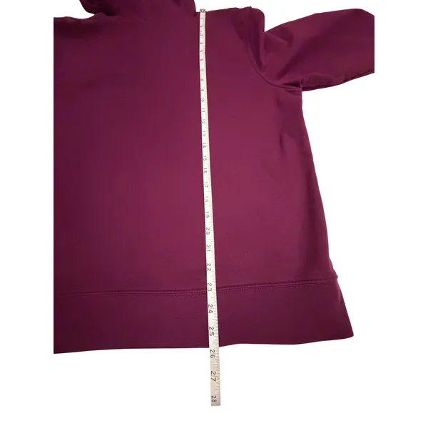 Gap Arch Logo Fleece Hoodie Plum Purple Pullover Sweatshirt XL RN 54023 - Image 9