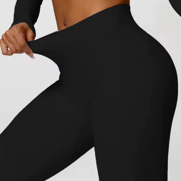Nwot Black High Waisted Yoga Leggings S/M - Image 4