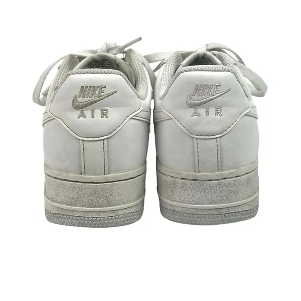 Nike Air Force 1 White Low Top Lace Up Round Toe Walking Sneakers Shoes Size 8 - Image 4