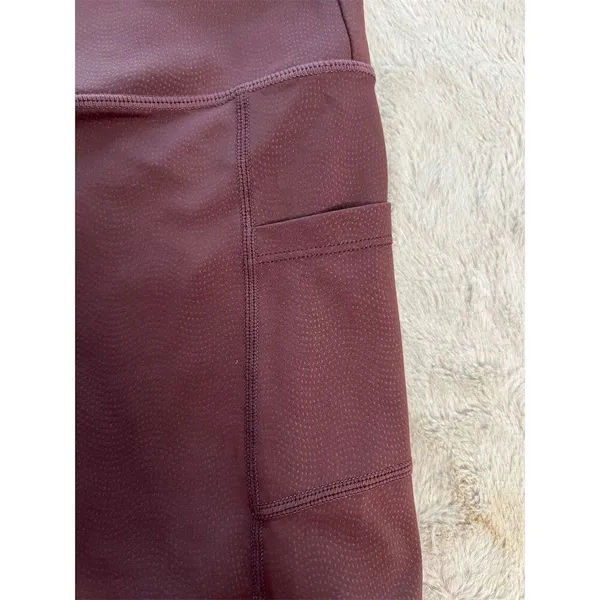 Zyia Women's Biker Shorts XL Purple High-Waisted with Pockets - Image 3