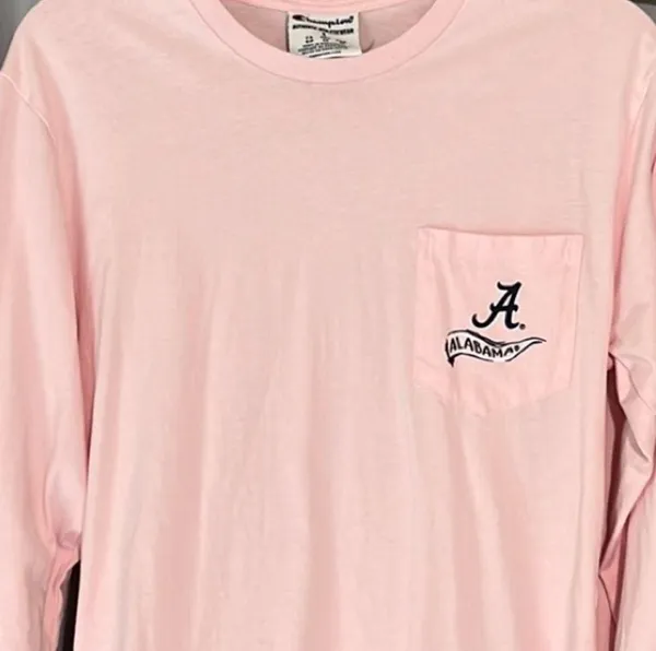 Champion University of Alabama Long Sleeve Tee Cotton Shirt Women Small Football - Image 7