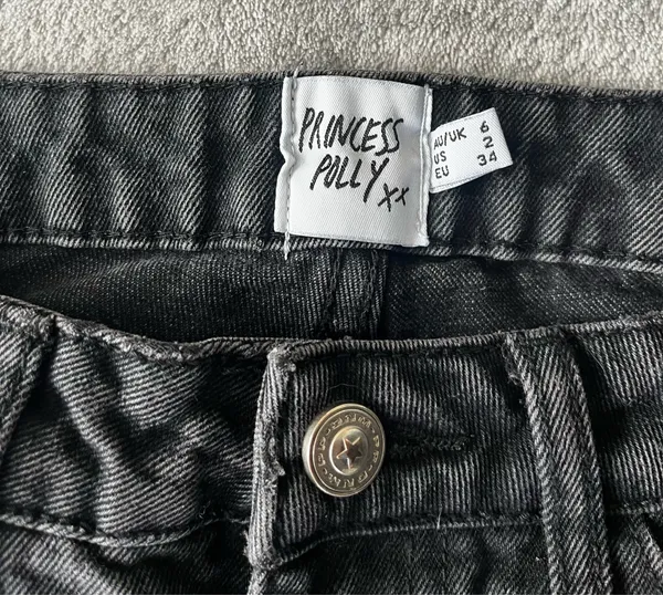 Princess Polly Ripped Black Jeans - Image 3