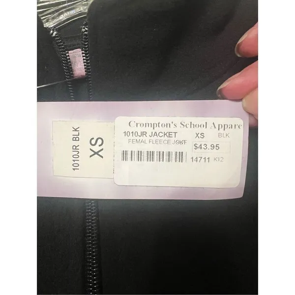 Elderado Black Fleece Jacket Sz XS Junior NWT - Image 3