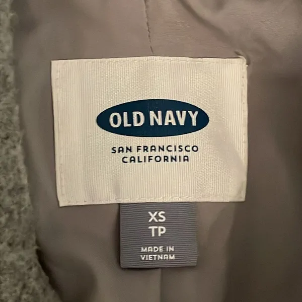 Old Navy Women’s Peacoat XS Gray Double Breasted Winter Jacket Coat - Image 2