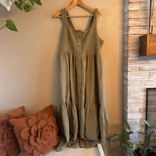 ASOS Tiered Button-Front Maxi‎ Dress - Image 2