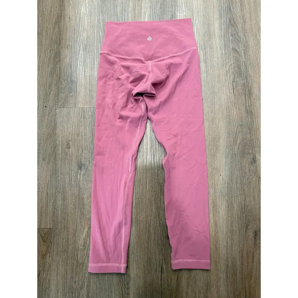 Lululemon Align High-Rise Crop 21 Brier‎ Rose Pink Nulu Yoga Leggings Size 4 - Image 2