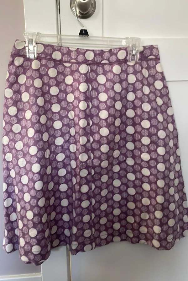 Boden Purple poka dot skirt - Image 3