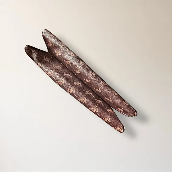 New Nicole Miller‎ New York Brown Monogram Crossbody Bag Coin Purse Minimal Luxe - Image 7
