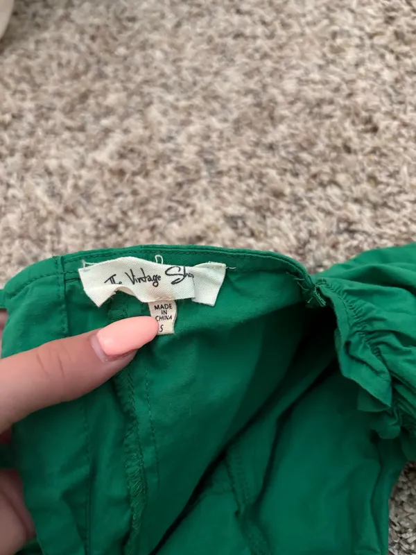 Green mini dress - Image 4