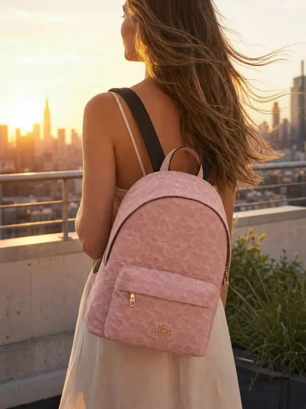 coach Taylor Small Backpack In Signature Denim cer70 - Image 9
