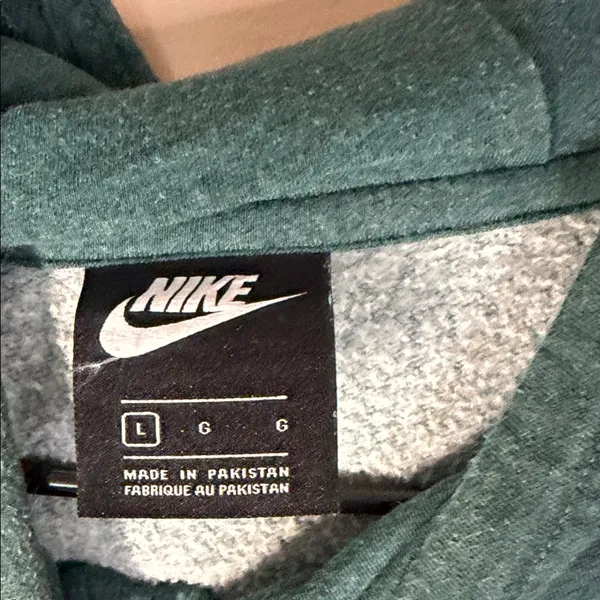Nike Dark Teal Pullover Hoodie - Image 2
