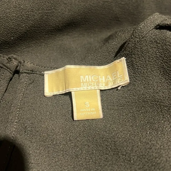 Michael Michael Kors Black Cold Shoulder Blouse Small - Image 5