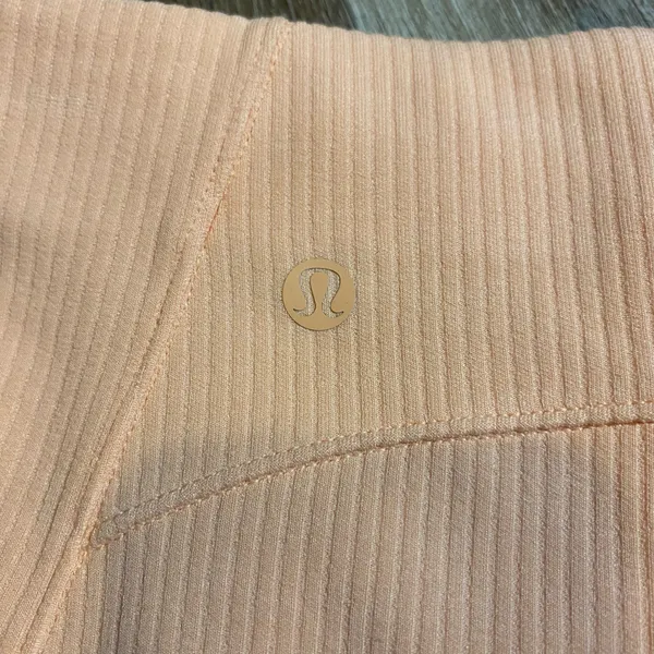 Light orange Lululemon soft stream shorts  - Image 3