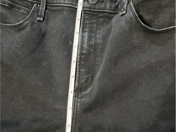 Abercrombie & Fitch Black High Rise Distressed Skinny Jeans - Image 7