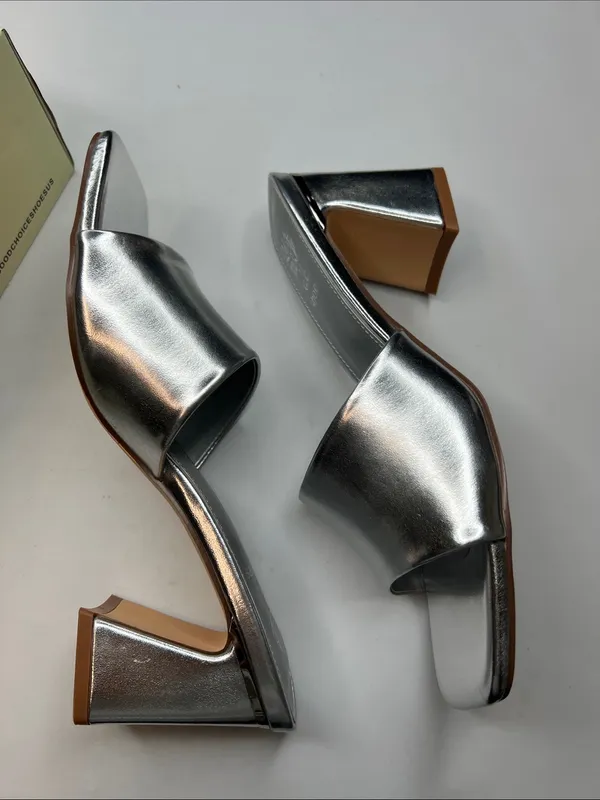 GC Shoes Women's Soho Square Toe Block Heel Dress Sandals Size 9 - Image 5