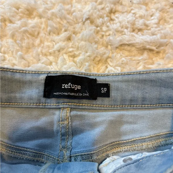 Refuge Light Blue Denim Mini Skirt - Image 4