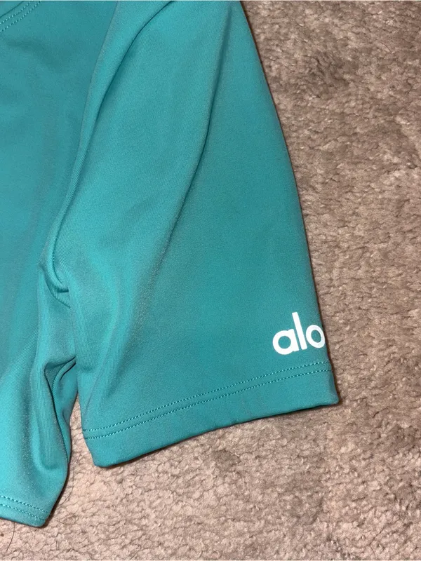 Alo Yoga Body Wave Teal One Piece Bodysuit Size: XS - Image 3