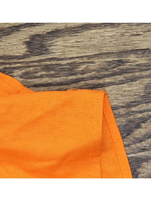 Bar III Womens Mini Linen Blend Dress Lined Bright Orange S - Image 5