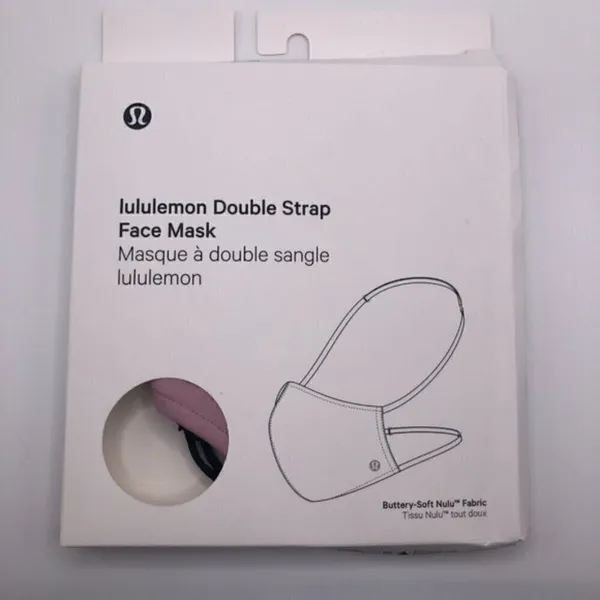 NEW Lululemon Vintage‎ Mauve Double Strap Face Mask - Image 2