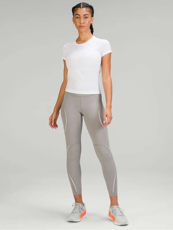 Lululemon Base Pace High-Rise Reflective Tight 25" Gull Grey Size 6 - Image 2