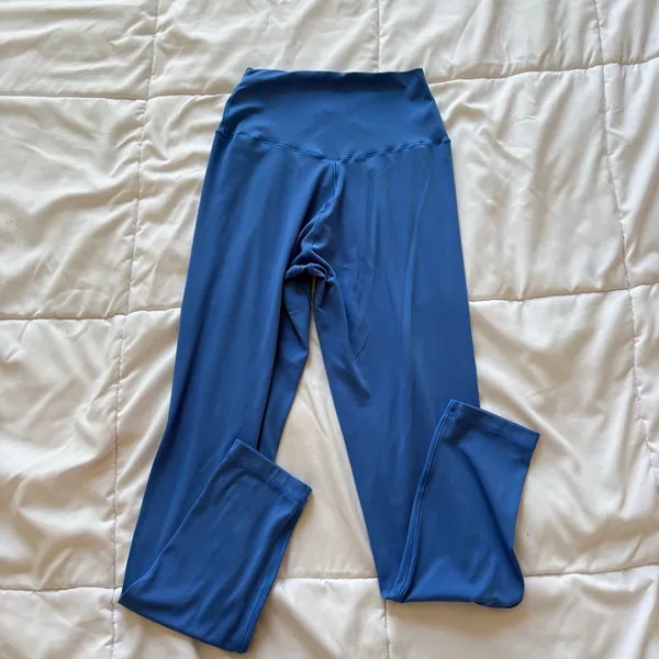 OFFLINE by Aerie Real Me Crossover 7/8 Leggings Blue High Rise V-Waist Medium - Image 8