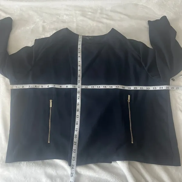 Women's Blue‎ Draped Blazer 20W - Image 6