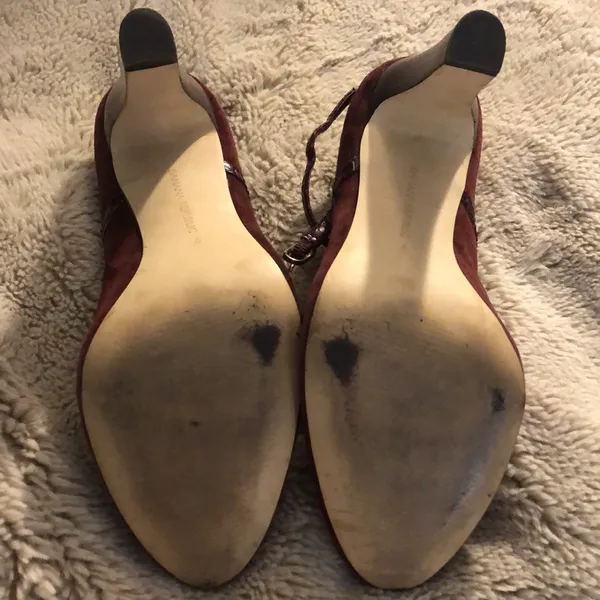 Banana Republic size 7 Maroon Heels - Image 8
