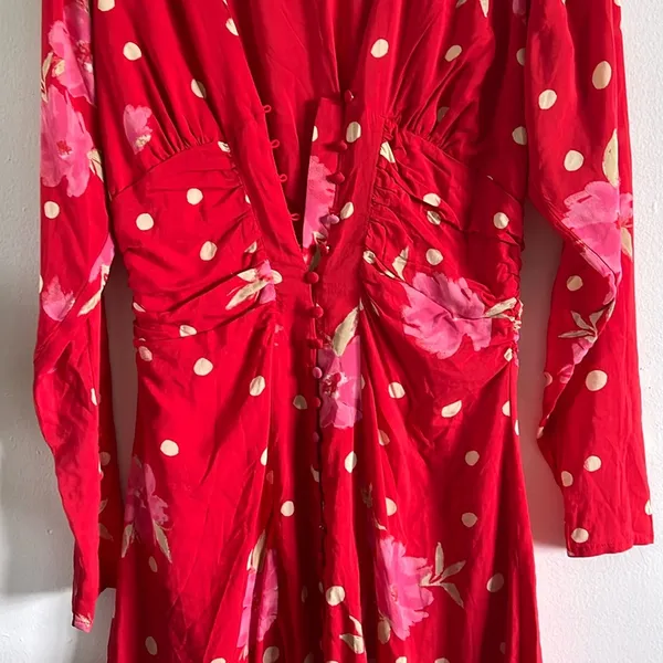 Free People women’s date night mini dress in strawberry - Image 5
