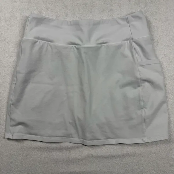 Alo Yoga Tennis Skirt White Pleated Built-In Shorts Size XS - Image 2