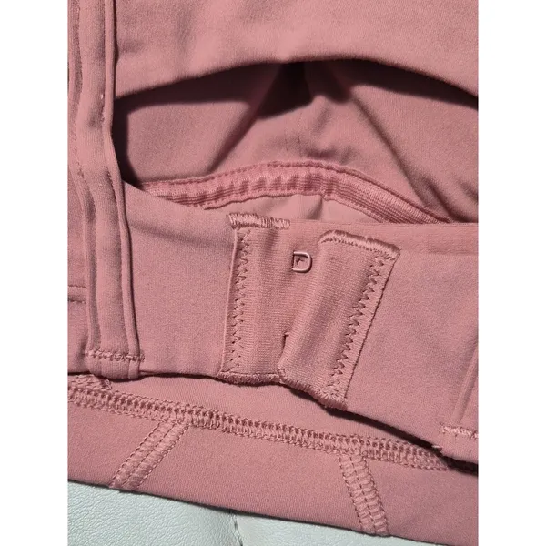 Gymshark Women's Pink and Orange Bra - Image 4
